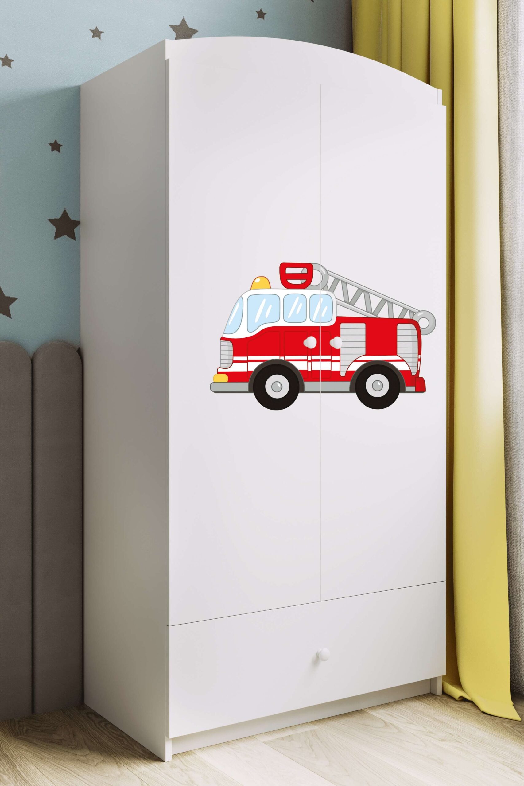Auch zum selbst bemalen geeignet Feuerwehr Echtholz Bilder-Rahmen Tür-Schild für das Kinderzimmer Babyzimmer für Mädchen und Junge Babys 